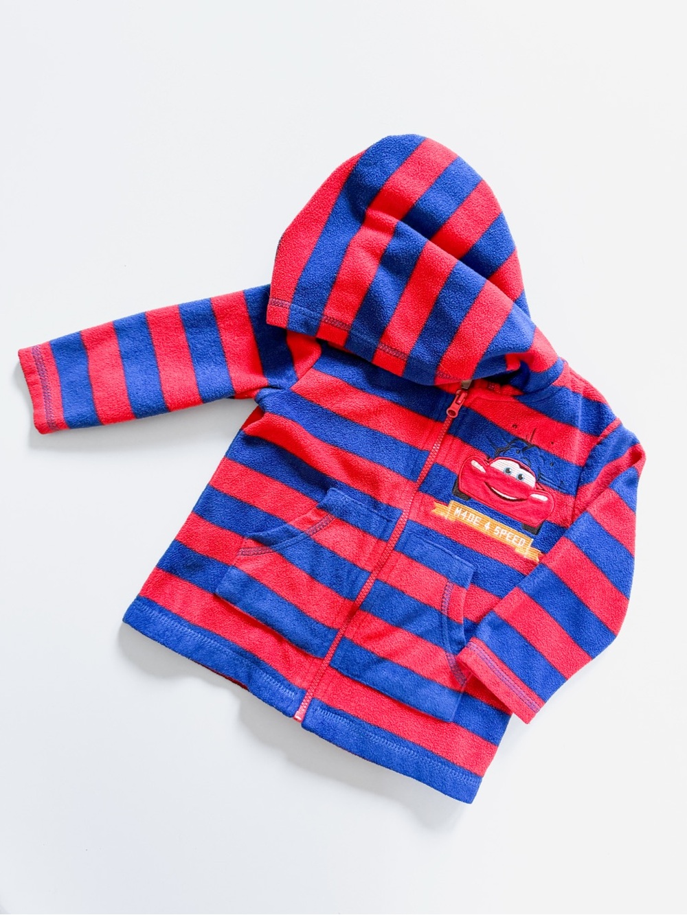 Vintage Y2K Disney Pixar Cars Lightning McQueen Fleece Hoodie